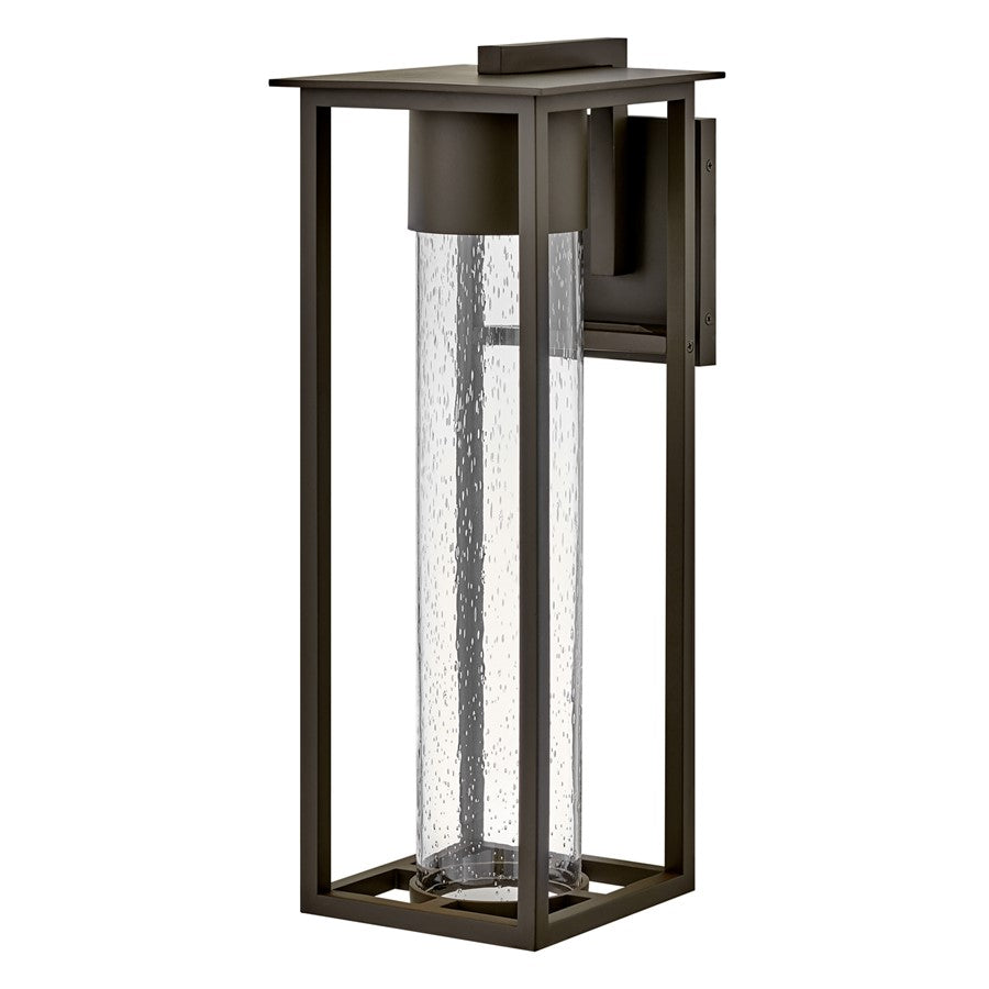 Hinkley Coen 1Lt Outdoor 22" Wall Mount, Bronze/Clear Seedy - 17025OZ-LL