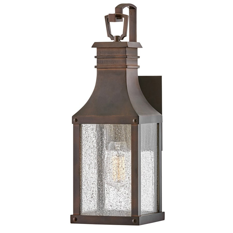Hinkley Lighting Beacon Hill Outdoor Wall Mount, Copper/Clear