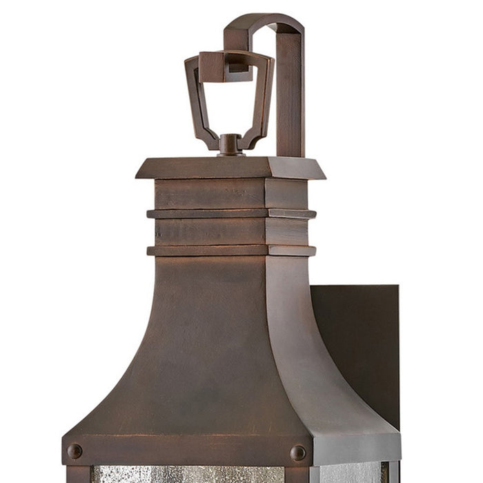 Hinkley Lighting Beacon Hill Outdoor Wall Mount, Copper/Clear