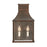 Hinkley Lighting Beacon Hill Outdoor 2 Light Wall, Copper/Clear