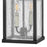 Hinkley Lighting Beacon Hill 2 Light Outdoor 8" Med Wall, Black/Seed