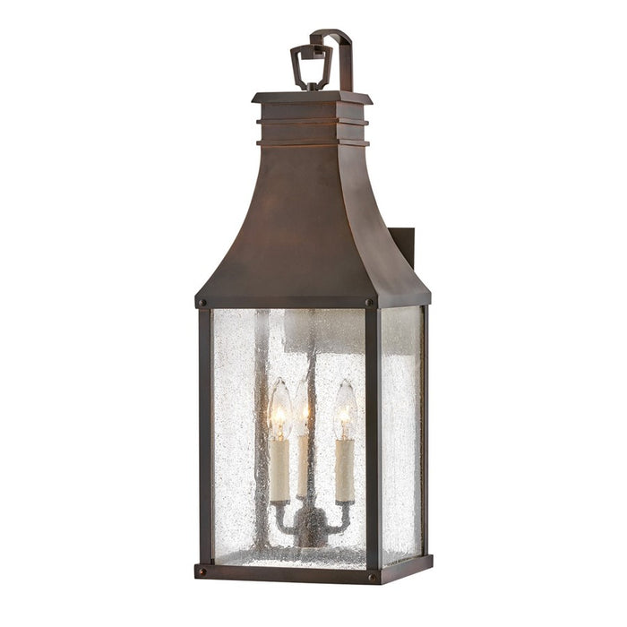 Hinkley Lighting Beacon Hill Outdoor Wall Mount, Copper/Clear