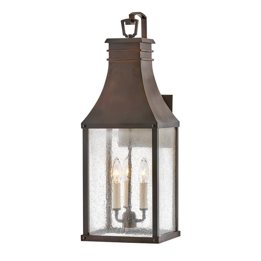 Hinkley Lighting Beacon Hill Outdoor Wall Mount, Copper/Clear