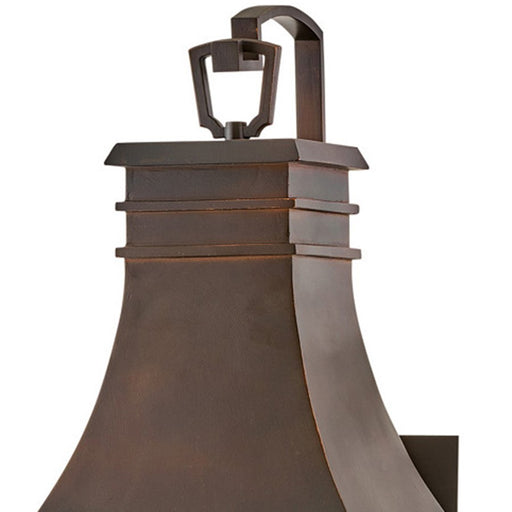 Hinkley Lighting Beacon Hill Outdoor Wall Mount, Copper/Clear