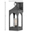 Hinkley Lighting 18080 Amina Outdoor 1-LT Wall, Distressed Zinc/Clear