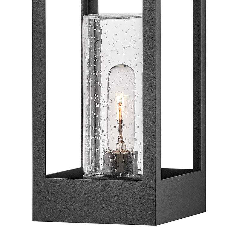 Hinkley Amina 6in 1-Light Outdoor Hanging Lantern | Traditional Distressed Zinc Aluminum and Clear Seedy Glass | Covered Patios & | Model 18082DSZ