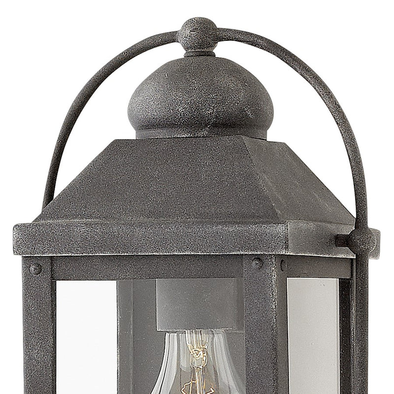 Hinkley Anchorage 13in 1-Light Outdoor Wall Sconce | Traditional Light Oiled Bronze Aluminum and Clear Glass | Covered Patio & Entryway | Model 1850LZ-LL