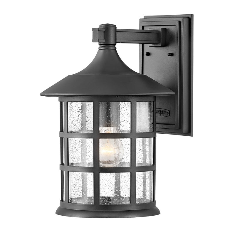 Hinkley Freeport 1-Light Outdoor Wall Sconce | Traditional Coastal Cast Aluminum and Clear Seedy Glass | Covered Patio & Entryway | 11 x 10 | Model 1865OZ