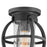 Hinkley Lighting Chatham 1 Light Outdoor Ceiling, Museum Black