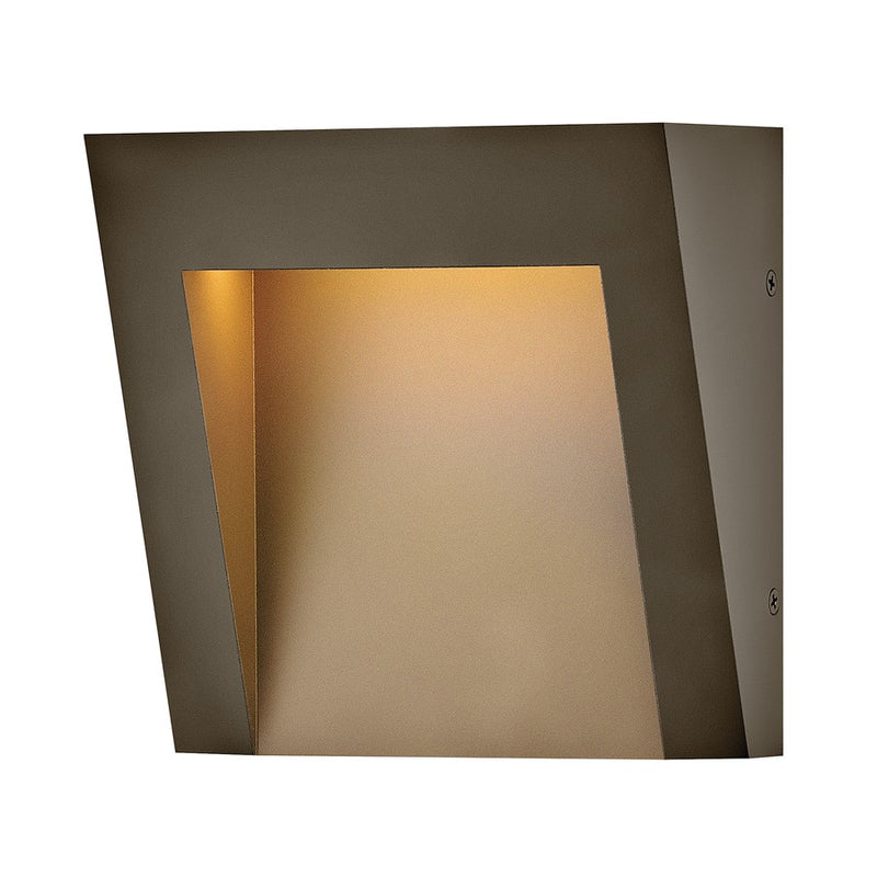 Hinkley Lighting Taper Outdoor Wall Mount, Textured Bronze/Etched Lens