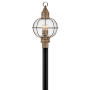 Hinkley Lighting Cape Cod 4Lt Outdoor Post Mount, Bronze/Clear Seedy - 2201BU
