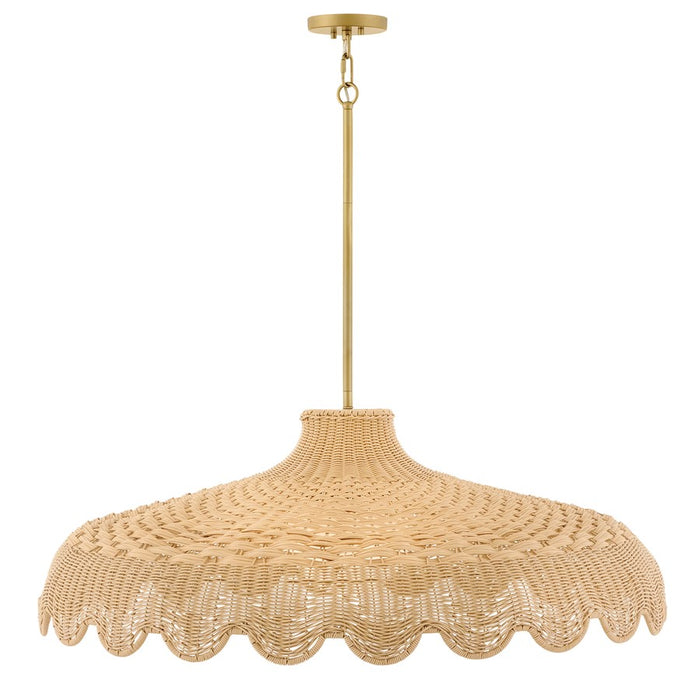 Hinkley Paloma 3Lt 40" Chandelier, Lacquered Brass/Etched Opal - 22994LCB-LL