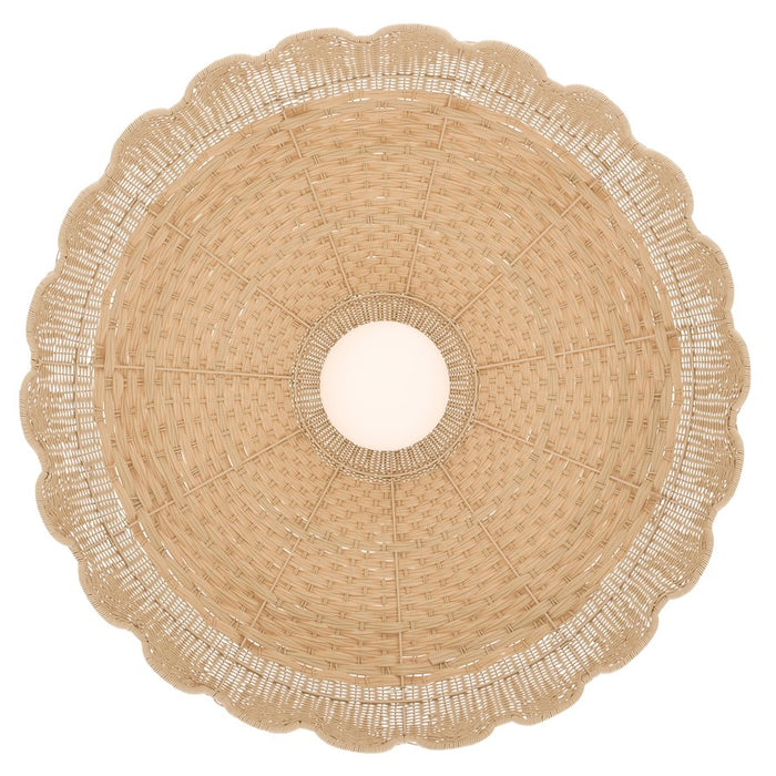Hinkley Paloma 3Lt 40" Chandelier, Lacquered Brass/Etched Opal