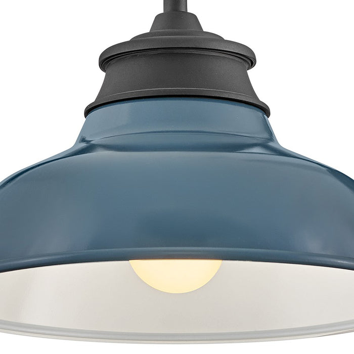 Hinkley Lighting Wallace 1Lt Outdoor Wall Mount, Black/Denim Blue