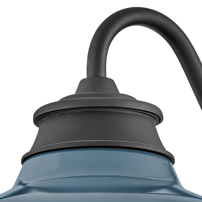 Hinkley Lighting Wallace 1Lt Outdoor Wall Mount, Black/Denim Blue