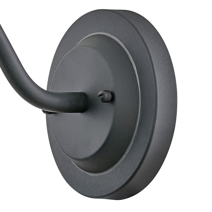 Hinkley Lighting Wallace 1Lt Outdoor Wall Mount, Black/Denim Blue