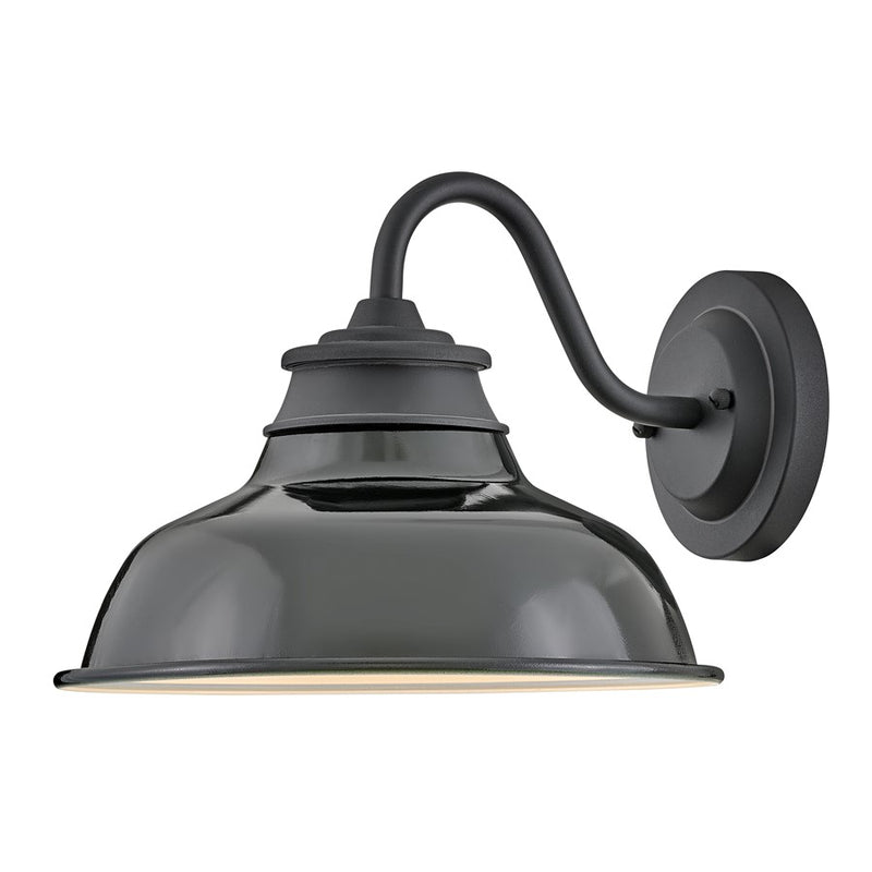 Hinkley Lighting Wallace 1Lt Outdoor Wall Mount, Black/Gloss Black