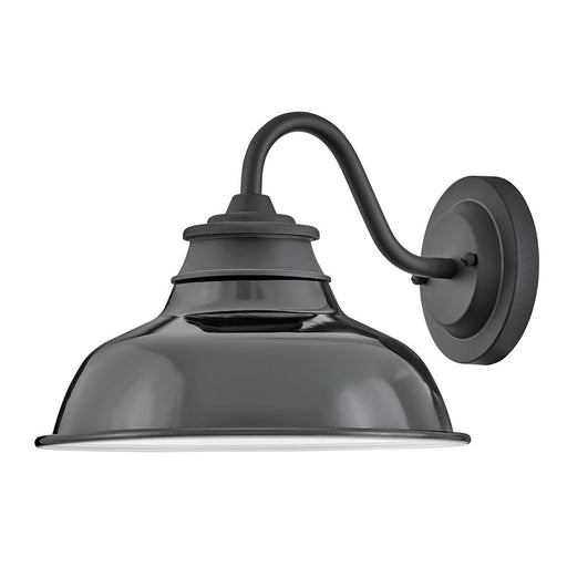 Hinkley Lighting Wallace 1Lt Outdoor Wall Mount, Black/Gloss Black