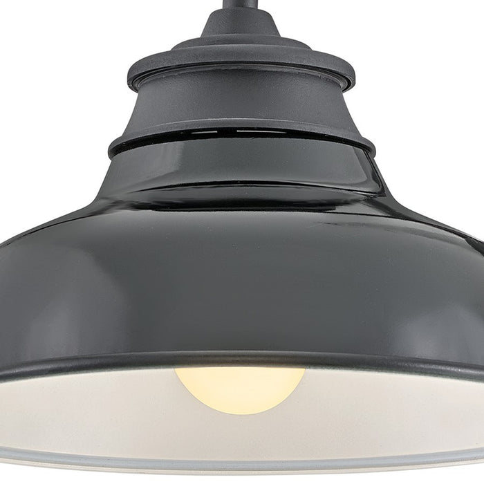 Hinkley Lighting Wallace 1Lt Outdoor Wall Mount, Black/Gloss Black