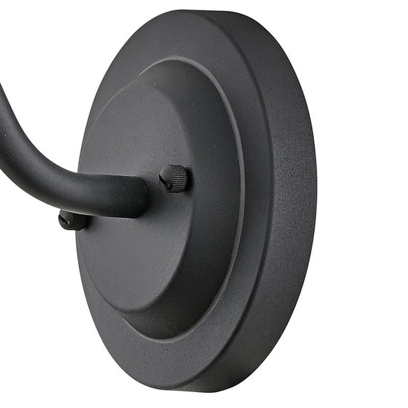 Hinkley Lighting Wallace 1Lt Outdoor Wall Mount, Black/Gloss Black
