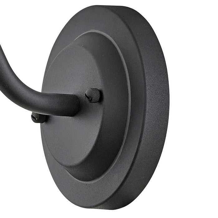 Hinkley Lighting Wallace 1Lt Outdoor Wall Mount, Black/Gloss Black