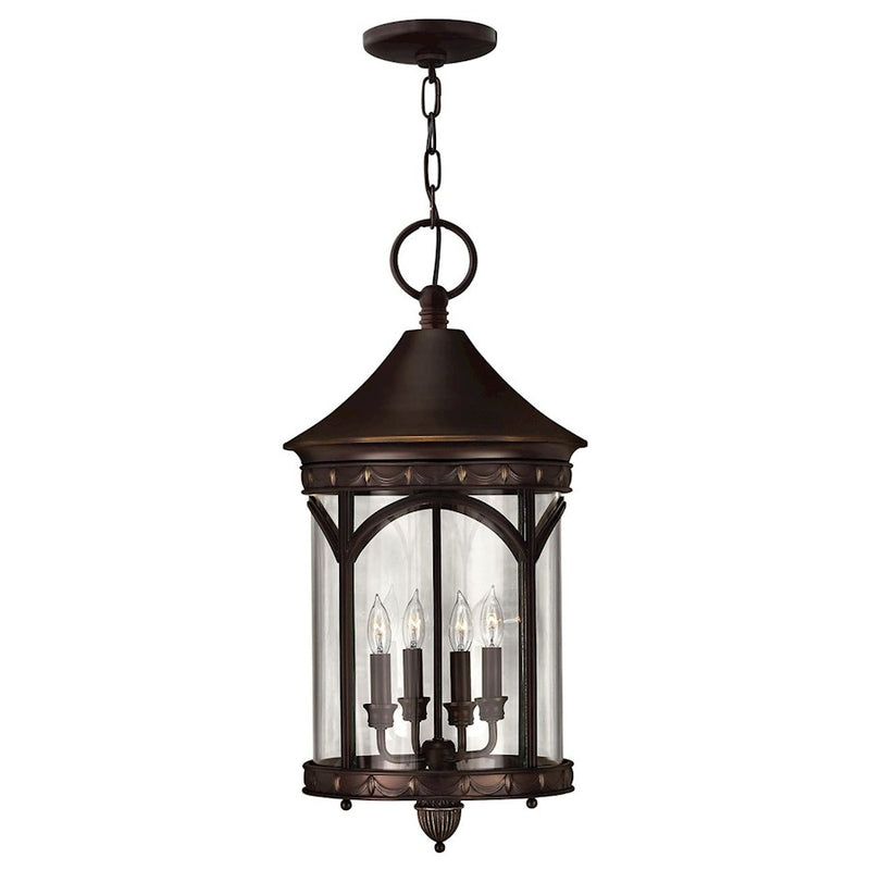 Hinkley Lighting Lucerne 4 Light Outdoor Hanging, Copper Bronze