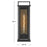 Hinkley Lighting Langston 1 Light Outdoor Wall Mount, Black/Clear