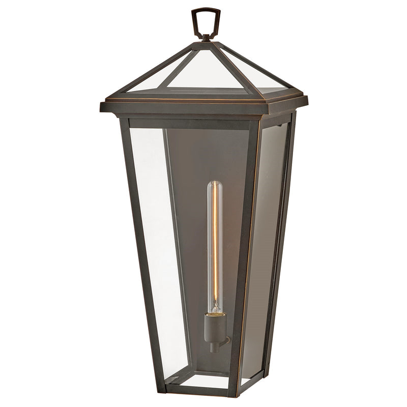 Hinkley Alford Place 27in 1-Light Outdoor Wall Mount | Traditional Oil Rubbed Bronze Aluminum and Clear Glass | Entryway & Patio | 10.25 x | Model 25654OZ