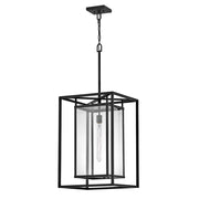 Hinkley Lighting Max 1 Light Outdoor Hanging, Black/Clear - 2592BK-LV