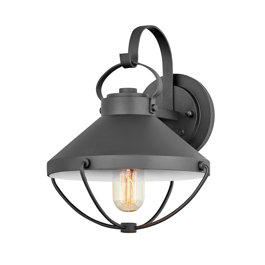 Hinkley Lighting Crew 1 Light Outdoor Wall Mount, Black