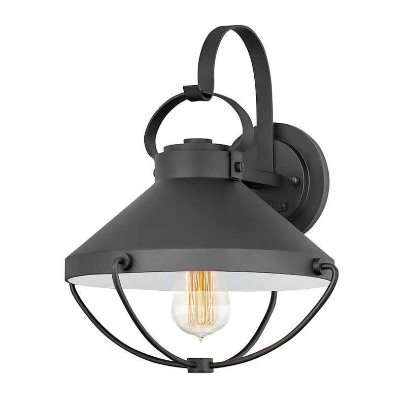 Hinkley Lighting Crew 1 Light Outdoor Wall Mount, Black