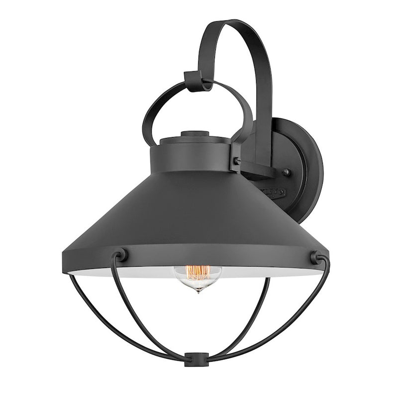 Hinkley Lighting Crew 1 Light Outdoor Wall Mount, Black