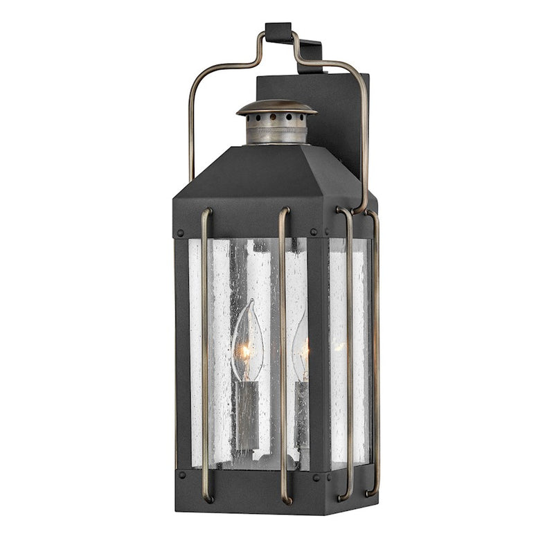 Hinkley Lighting Fitzgerald Outdoor Wall Mount, Textured Black