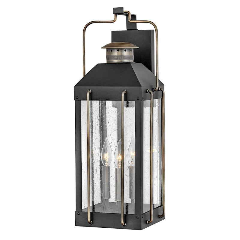 Hinkley Lighting Fitzgerald Outdoor Wall Mount, Textured Black