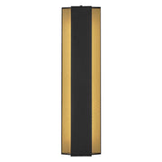 Hinkley Strata 22.5in 1-Light Outdoor Wall Sconce | Modern Black Aluminum and Acrylic Lens | Covered Patio & Entryway | 3.25 x 6 x 22.5 in | Model 27584BK