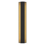 Hinkley Strata 31.5in 1-Light Outdoor Wall Sconce | Modern Black Aluminum and Acrylic Lens | Entryway & Covered Patio | 3.25 x 6 x 31.5 in | Model 27585BK