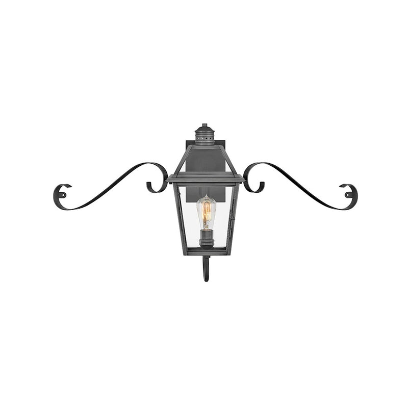 Hinkley Lighting Nouvelle 1 Light Outdoor Wall Mount, Black
