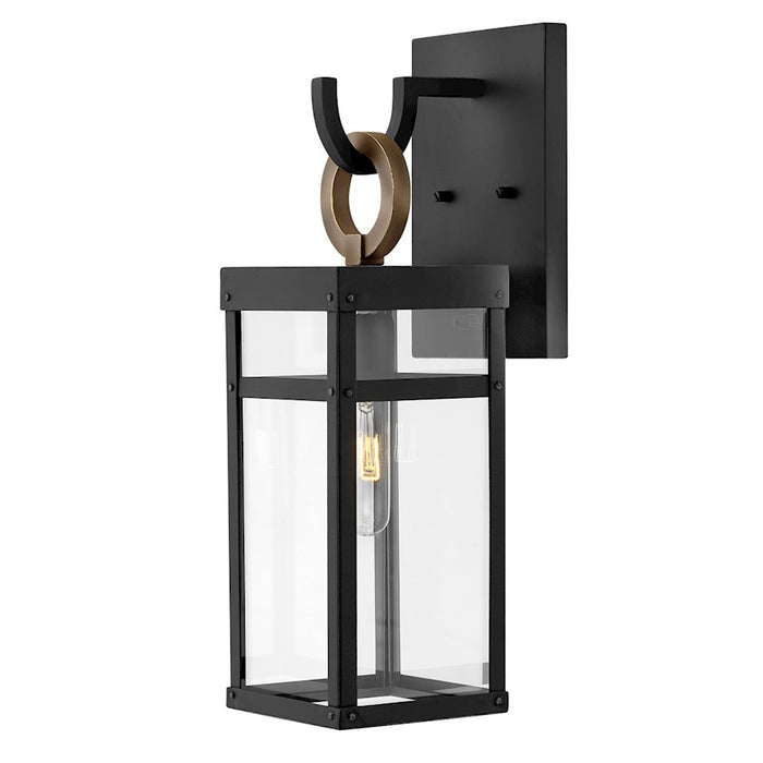 Hinkley Lighting Porter 1 Light Outdoor Sconce, Black