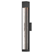 Hinkley Lighting Vapor 1 Light Outdoor 28" Wall Mount, Black/Crackle - 2855BK