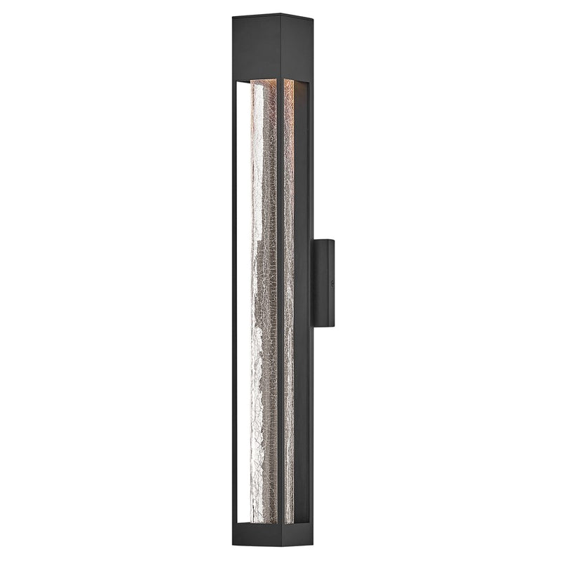 Hinkley Lighting Vapor 1 Light Outdoor 28" Wall Mount, Black/Crackle - 2855BK