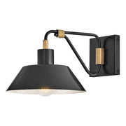 Hinkley Lighting Brewster 1 Light Outdoor 15" Wall Mount, Black Oxide - 28820BX