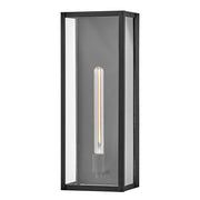 Hinkley Lighting Max 1 Light Outdoor Wall Mount, Black/Clear - 28854BK
