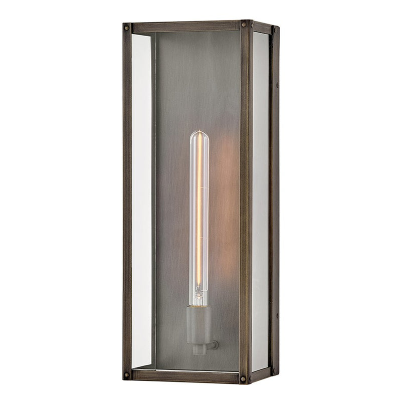 Hinkley Lighting Max 1Lt Outdoor 20" Wall Mount, Bronze/Clear