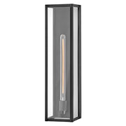 Hinkley Lighting Max 1 Light Outdoor 24" Wall Mount, Black/Clear - 28855BK