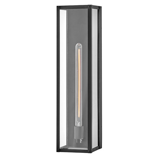 Hinkley Lighting Max 1 Light Outdoor 24" Wall Mount, Black/Clear - 28855BK