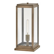 Hinkley Lighting Max 1Lt Outdoor 8" Pier Mount, Burnished Bronze/Clear - 28857BU