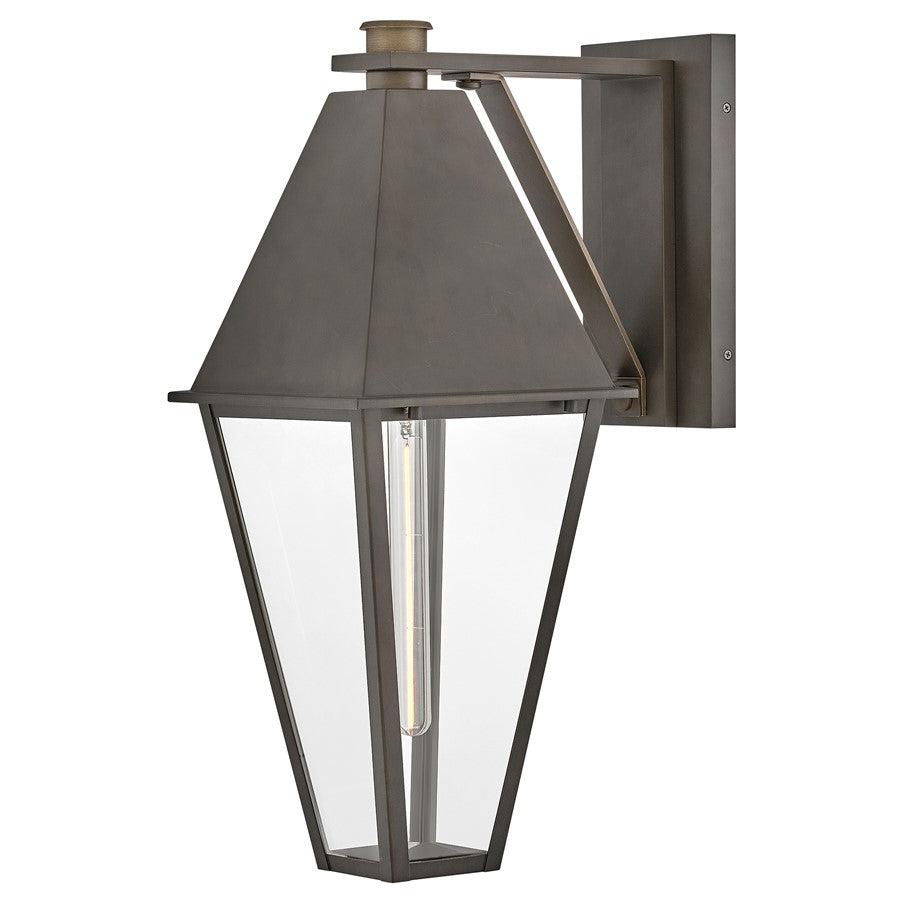 Hinkley Lighting Endsley 1Lt 25" Outdoor Wall Mount, Blackened Brass/Clear - 28869BLB