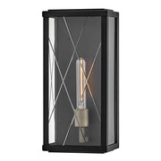 Hinkley Lighting Monte 1 Light Outdoor 16" Wall Mount, Black/Clear - 28880BK