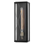 Hinkley Lighting Monte 1 Light Outdoor 22" Wall Mount, Black/Clear - 28884BK