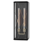 Hinkley Lighting Monte 2 Light Outdoor Wall Mount, Black/Clear - 28885BK